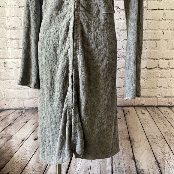 Transit Par Such Jacquard Textured Cotton Blend Coat cardigan long Gray medium - Picture 4 of 10